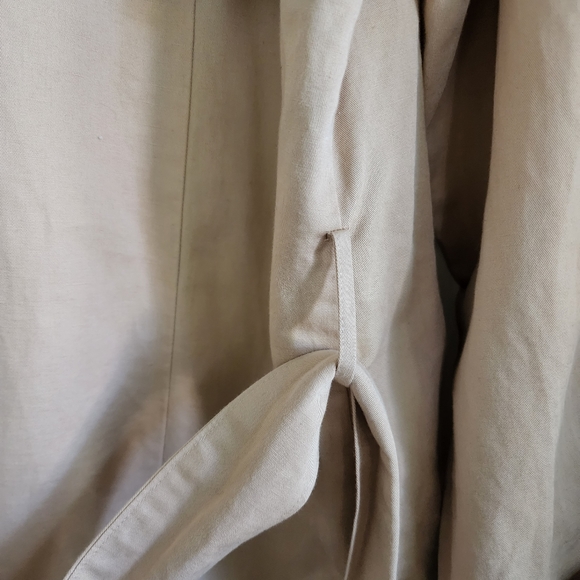 Frame Linen Blend Tan Belted Jacket, Sz XS - Picture 13 of 13